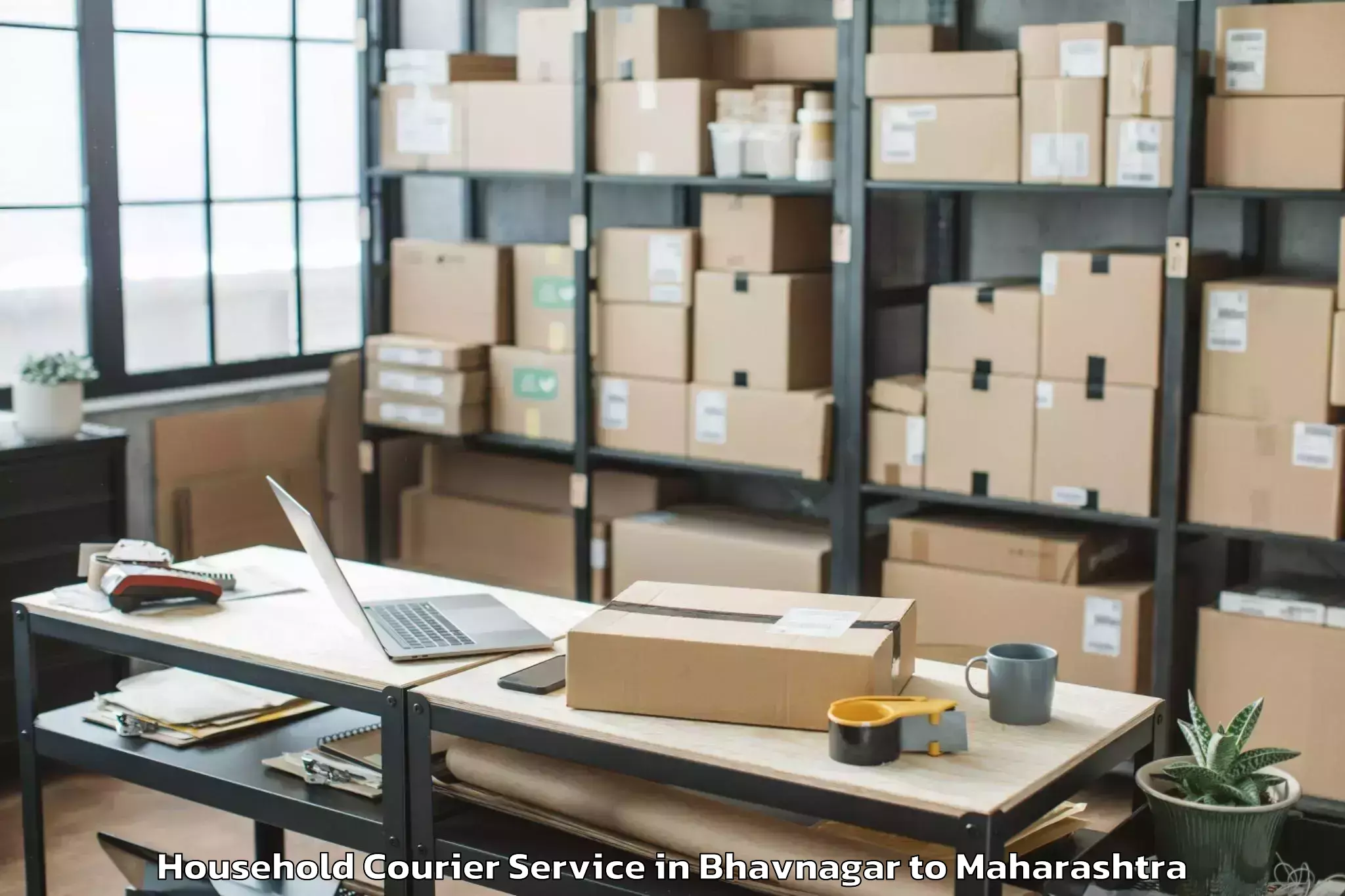 Book Bhavnagar to Ambajogai Household Courier Online